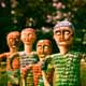 Nek Chand is a beacon in the world of outsider art.  The elderly Mr Chand works daily in his 18 acre rock garden, inspiring groups of school children as well as tourists.